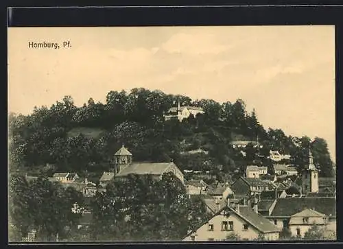 AK Homburg / Pfalz, Teilansicht mit Kirche