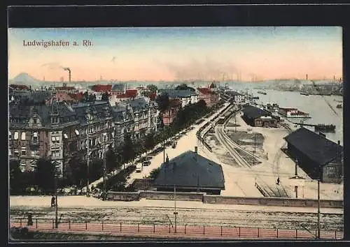 AK Ludwigshafen / Rhein, Teilansicht des Hafens