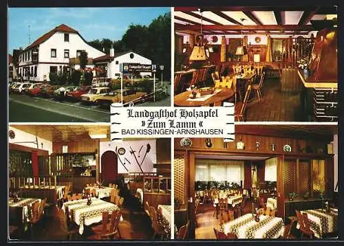 AK Bad Kissingen-Arnshausen, Landgasthof Holzapfel Zum Lamm, Iringstr. 2