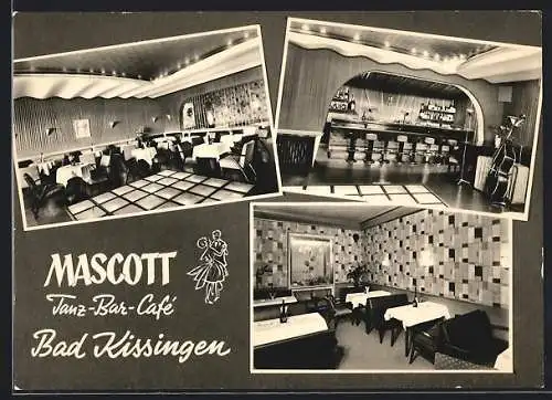 AK Bad Kissingen, Bar-Café Mascott, Inh. Albert Weber, Kurhausstr. 75