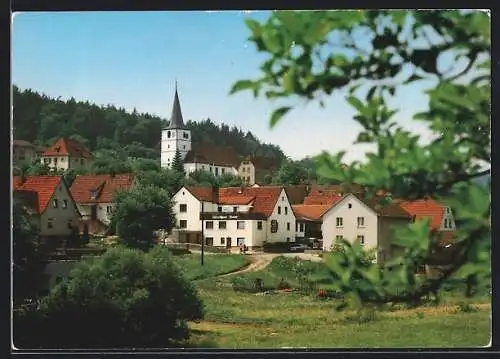 AK Burgwallbach, Café-Restaurant-Pension zur Linde, Bes. Horst und Margot Jülka