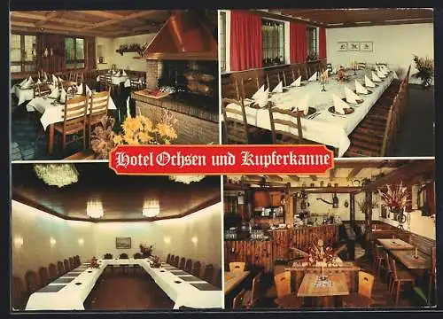 AK Villingen-Schwenningen, Schlenker`s Hotel Ochsen und Die Kupferkanne, Bes. Walter Schlenker, Bürkstr. 59