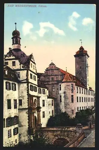 AK Bad Mergentheim, Ansicht vom Schloss