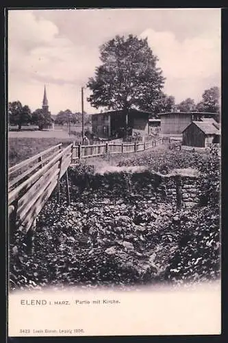 AK Elend, Teilansicht mit Kirche