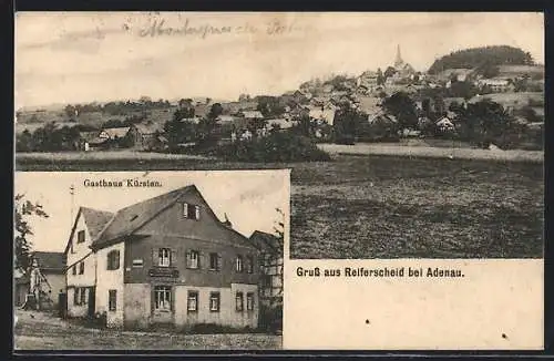 AK Reifferscheid bei Adenau, Das Gasthaus Kürsten, Ortsansicht