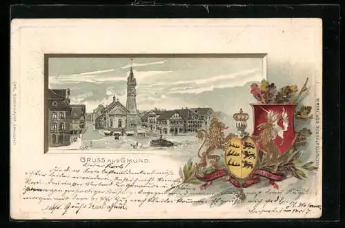 AK Gmünd, Ortspartie, Wappen