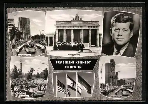 AK Präsident Kennedy in Berlin, Montage