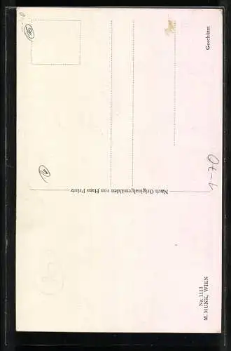 Künstler-AK M. Munk Nr. 1113: Jeanne d`Arc / Johanna von Orleans, Festumzug