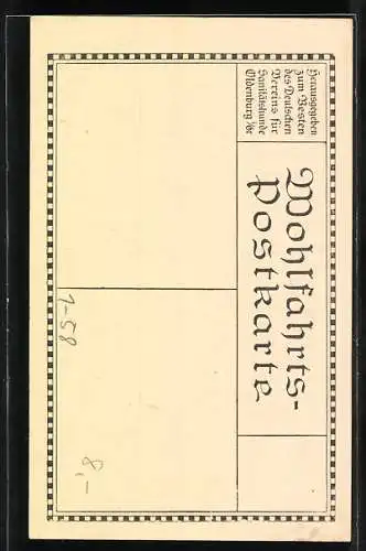 AK Generalleutnant Erich Ludendorff, Chef des Stabes der Streitkräfte im Osten, Portrait in Uniform mit Mantel und Orden