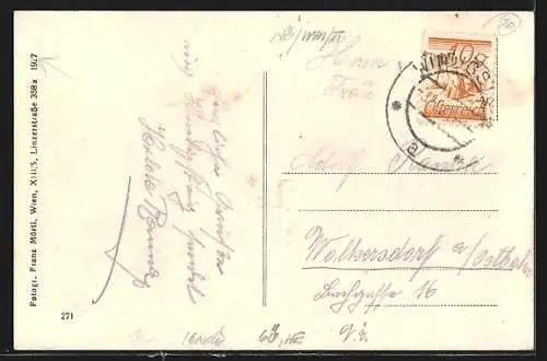 AK Windigsteig /N.-O., Gesamtansicht und die Ruine Raffing