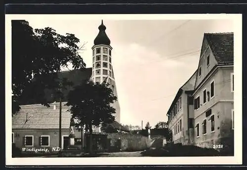 AK Windigsteig, Teilansicht m. Kirche