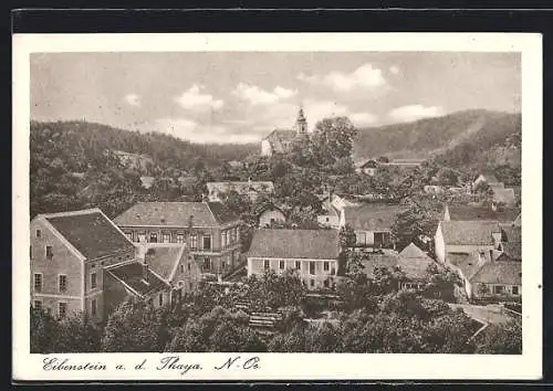 AK Eibenstein a. d. Thaya, Ortsansicht mit der Kirche