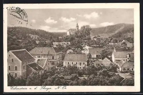 AK Eibenstein a. d. Thaya, Ortsansicht aus der Vogelschau