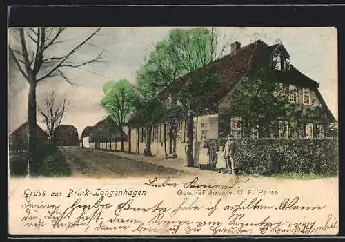 AK Brink-Langenhagen / Hann., Geschäftshaus von C. F. Rehse
