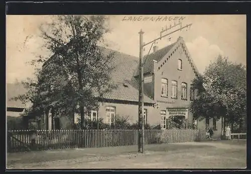 AK Langenhagen, Restaurant und Kaffeegarten H. Steding