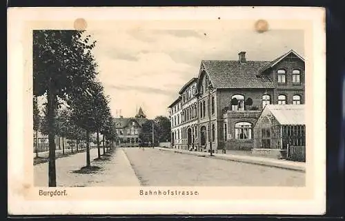 AK Burgdorf, Partie in der Bahnhofstrasse