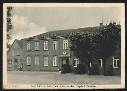 AK Burgdorf i. H., Hotel Deutsches Haus von Walter Borsum