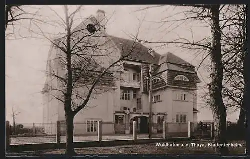 AK Waidhofen a. d. Thaya, Ansicht vom Studentenheim