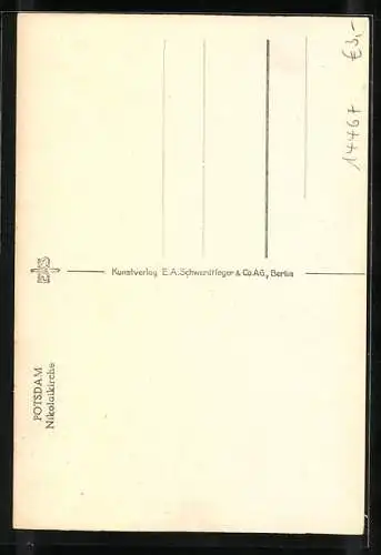 AK Potsdam, Nikolaikirche mit Strassenpartie