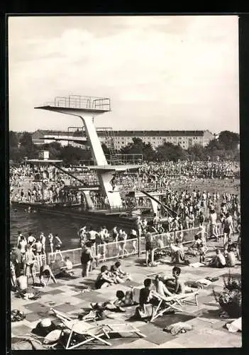 AK Berlin-Pankow, Freibad, Sprungturm