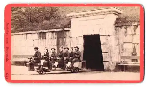 Fotografie Baldi & Würthle, Salzburg, Ansicht Berchtesgaden, Ausfahrt aus dem Salzbergwerk