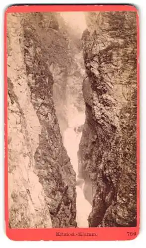 Fotografie Baldi & Würthle, Salzburg, Ansicht Kitzlochklamm, Blick in den Klamm