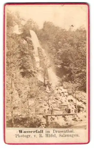Fotografie R. Höfel, Salzungen, Ansicht Brotterode-Trusetal, Wasserfall im Drusethal
