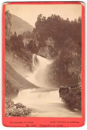 Fotografie Anton Czurda, Salzburg, Ansicht Lend, Blick auf den Wasserfall