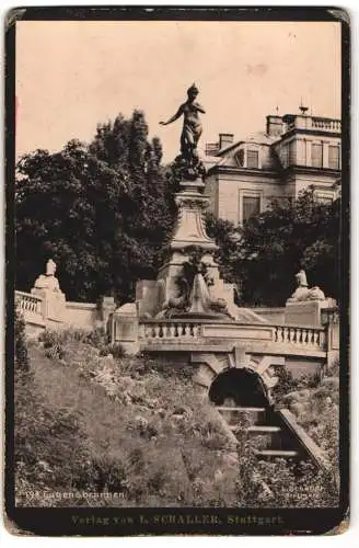 Fotografie L. Schaller, Stuttgart, Ansicht Stuttgart, Teilansicht des Eugenbrunnen