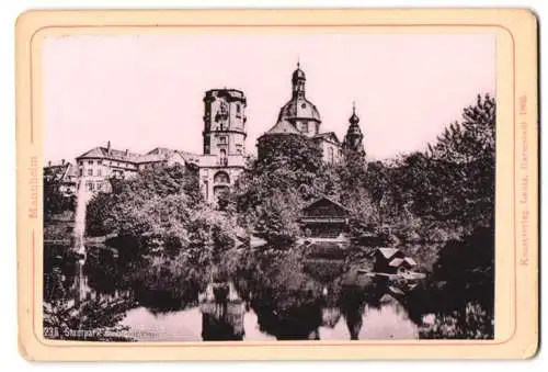 Fotografie Lichtdruck Lautz, Darmstadt, Ansicht Mannheim, Stadtpark mit Blick zur Sternwarte