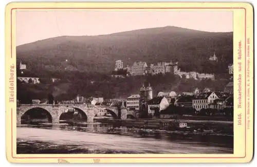 Fotografie Römmler & Jonas, Dresden, Ansicht Heidelberg, Blick über den Neckar nach der Stadt und Schloss