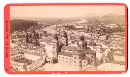 Fotografie Baldi & Würthle, Salzburg, Ansicht Salzburg, Blick von der Festung nach der Stadt