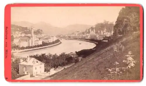 Fotografie Baldi & Würthle, Salzburg, Ansicht Salzburg, Blick nach der Stadt von Mülln