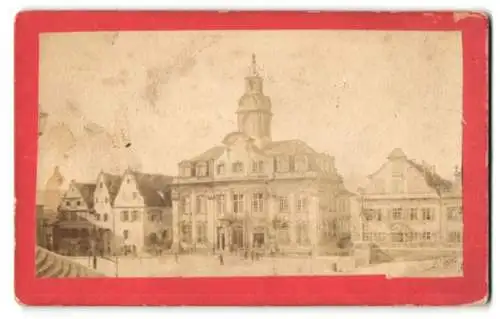 Fotografie unbekannter Fotograf, Ansicht Schwäbisch Hall, Blick auf das Rathaus