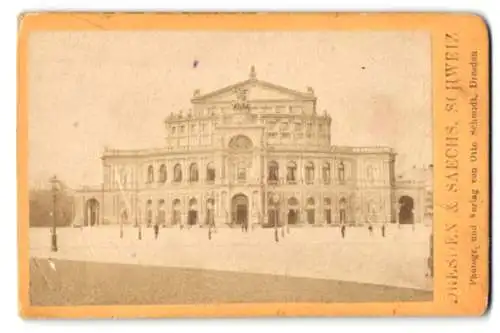 Fotografie Otto Schmidt, Dresden, Ansicht Dresden, Blick auf die Semperoper