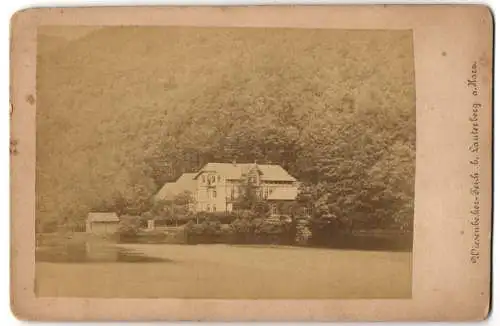 Fotografie unbekannter Fotograf, Ansicht Lauterberg a. Harz, Blick auf das Gasthaus Wesenbecker Teich