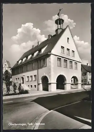 AK Oberlenningen /Teck, Am Rathaus