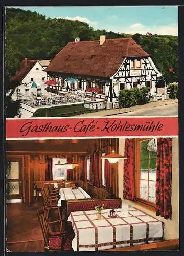 AK Creglingen, Gasthaus-Cafe Kohlesmühle K. Dürr