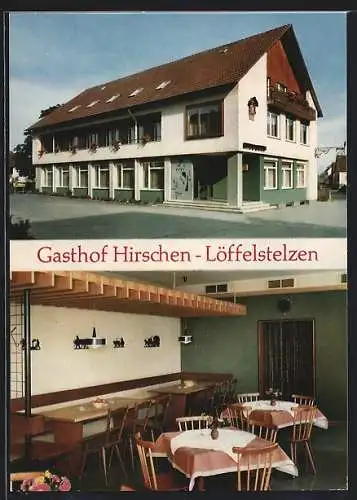 AK Löffelstelzen /Bad Mergesheim, Gasthof-Pension Hirschen A. Zeller