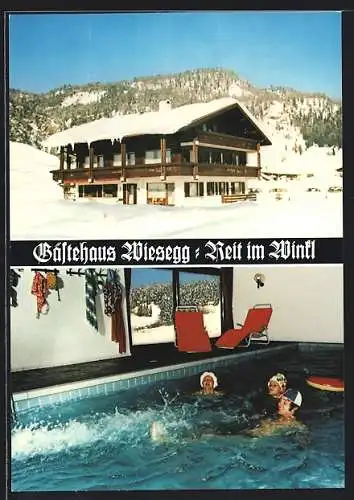 AK Reit im Winkl, Gästehaus Wiesegg T. Gerlach, Frühlingstr. 12, mit Schwimmbad