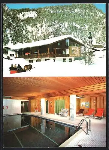 AK Reit im Winkl, Gästehaus Sonnwinkl, Kaiserweg 12, mit Schwimmbad