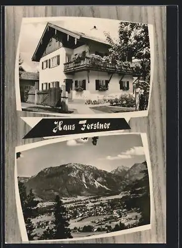 AK Ruhpolding, Pension Haus Forstner, Herrenweg 7, Ortsansicht