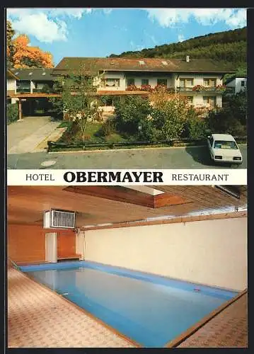 AK Hörgering /Eisenärzt, Hotel-Restaurant Obermayer, Rabensteinstr. 11, mit Schwimmbad