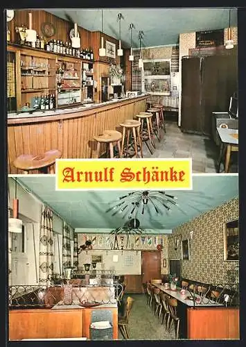 AK Köln, Berrenratherstrasse, Gaststätte Arnulf-Schänke E. Lejeune, Innenansichten