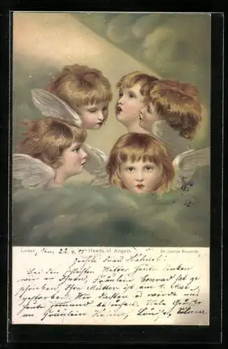 Künstler-AK Heads of Angels, Sir Joshua Reynolds
