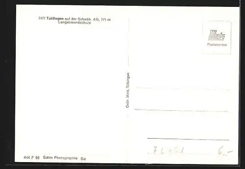 AK Tailfingen / Schwäb. Alb., Langenwandschule am Wald