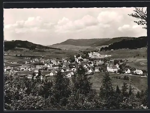 AK Tieringen /Krs. Balingen, Ortsansicht von einer Anhöhe aus