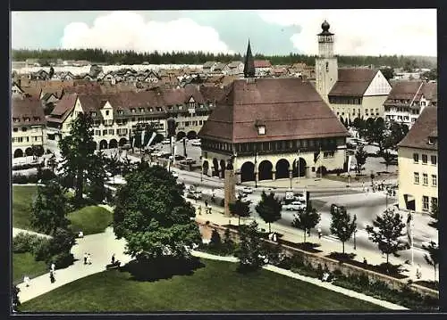 AK Freudenstadt /Schwarzwald, Stadt- und Rathaus