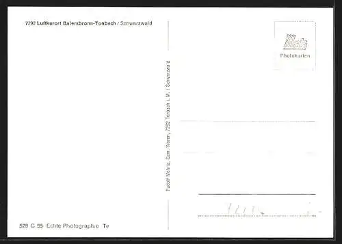 AK Baiersbronn-Tonbach /Schwarzwald, Blick auf den Luftkurort