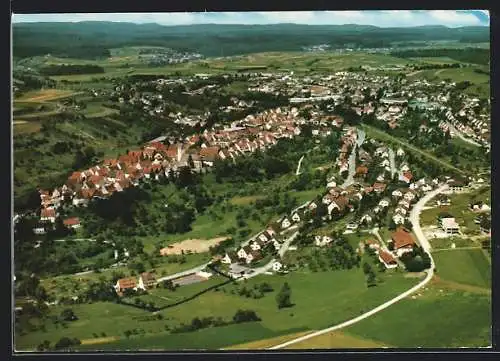 AK Dornstetten /Schwarzwald, Fliegeraufnahme der Ortschaft